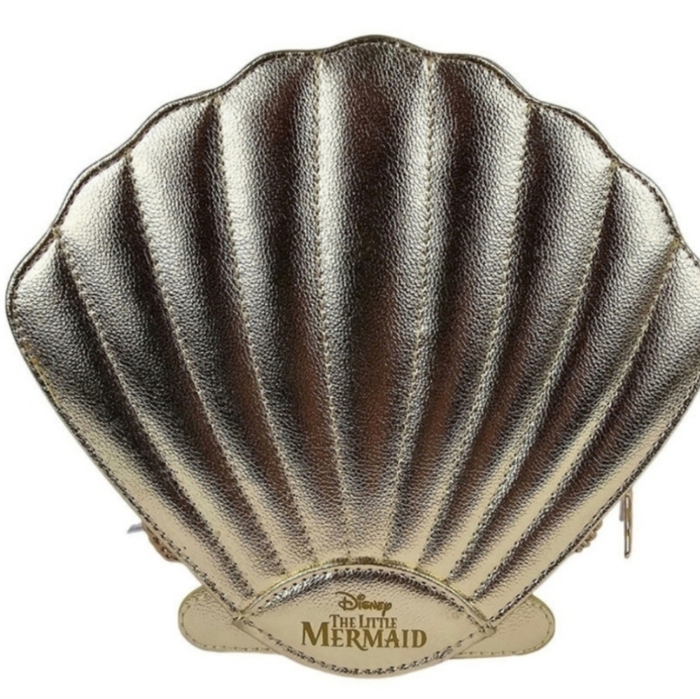 👉✨️ Disney x Skinnydip London The Little Mermaid Gold Seashell Crossbody Bag